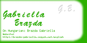 gabriella brazda business card